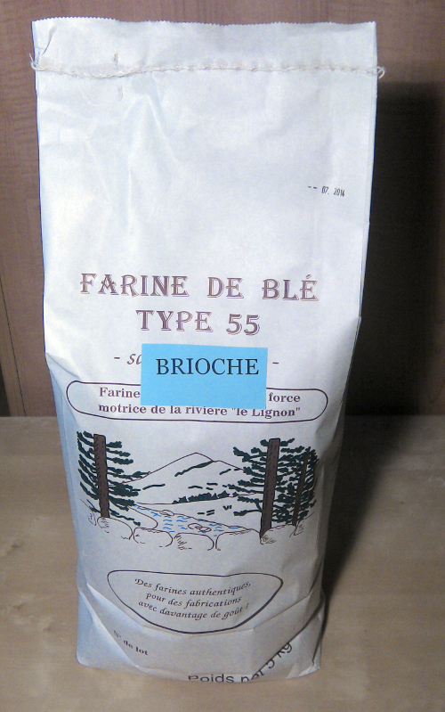 Des sacs de farine pour brioche